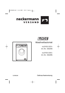 Bedienungsanleitung Lloyds 3222 Waschmaschine