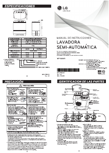 Manual de uso LG WP-1660R Lavadora