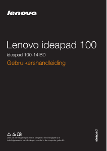 Handleiding Lenovo IdeaPad 100-14IBD Laptop