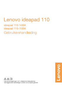 Handleiding Lenovo IdeaPad 110-14ISK Laptop