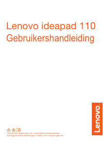 Handleiding Lenovo IdeaPad 110-15ACL Laptop