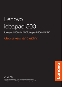 Handleiding Lenovo Ideapad 500-14ISK Laptop