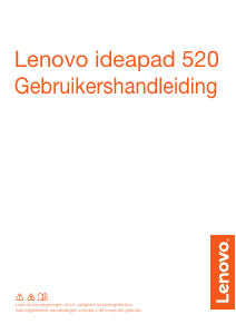 Handleiding Lenovo IdeaPad 520-15IKB Laptop