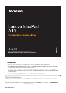 Handleiding Lenovo Ideapad A10 Laptop