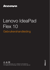 Handleiding Lenovo IdeaPad Flex 10 Laptop