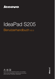 Bedienungsanleitung Lenovo IdeaPad S205 Notebook