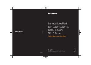 Handleiding Lenovo IdeaPad S310 Laptop