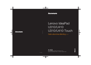 Handleiding Lenovo IdeaPad U310 Laptop