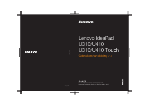 Handleiding Lenovo IdeaPad U310 Touch Laptop