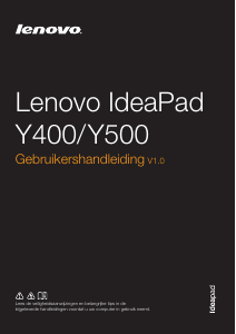 Handleiding Lenovo IdeaPad Y400 Laptop
