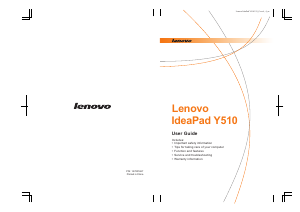 Handleiding Lenovo IdeaPad Y510 Laptop