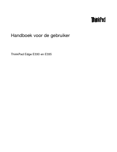 Handleiding Lenovo ThinkPad E330 Laptop