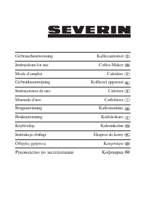 Manual de uso Severin KA 4042 Máquina de café