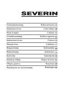 Εγχειρίδιο Severin KA 4150 Μηχανή καφέ