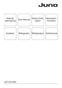 Manual Juno JCF12210S5 Refrigerator