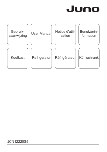Handleiding Juno JCN12220S5 Koelkast