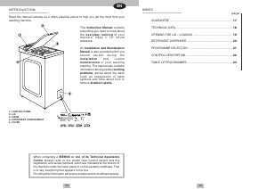 Manual Iberna ITL 413 Washing Machine