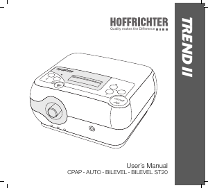 Manual Hoffrichter Trend II BiLevel CPAP Machine