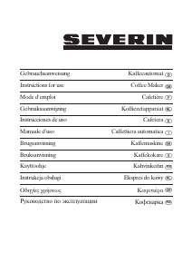 Manual Severin KA 9213 Coffee Machine