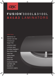 Käyttöohje GBC Fusion 3000L Pinnoituskone