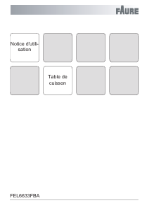 Mode d’emploi Faure FEL6633FBA Table de cuisson