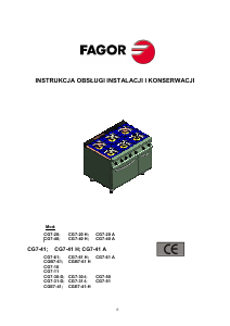 Instrukcja Fagor CG7-20 H Kuchnia