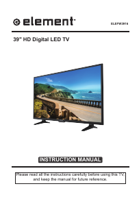 Manual Element Electronics ELEFW3916 LED Television