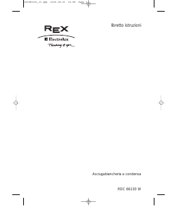 Manuale Electrolux-Rex RDC66130W Asciugatrice