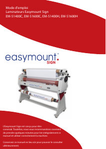 Mode d’emploi Easymount EM-S1400C Plastifieuse