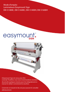 Mode d’emploi Easymount EM-S1400H Plastifieuse