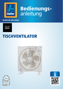 Bedienungsanleitung EasyHome VT 70 Ventilator