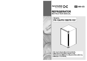 Manual Daewoo FR-15B Refrigerator