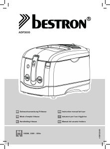 Manual de uso Bestron ADF3000 Freidora