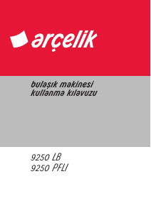 Kullanım kılavuzu Arçelik 9250 LB Bulaşık makinesi