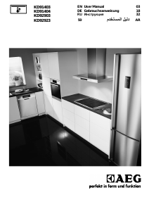 Manual AEG KD91404-B Warming Drawer