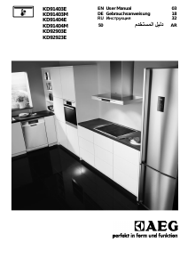 Manual AEG KD92923E Warming Drawer