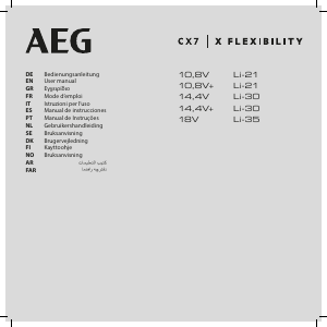 Mode d’emploi AEG CX7-21SW Aspirateur