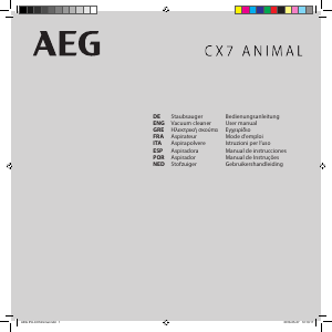 Bedienungsanleitung AEG CX7-45ANI Staubsauger