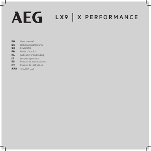 Mode d’emploi AEG LX9-2-WR-P Aspirateur