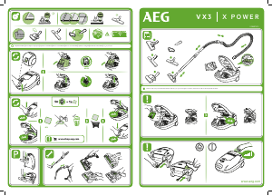Manuale AEG VX3-1-EB-P Aspirapolvere