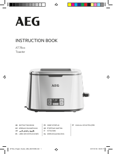 Manuale AEG AT7750 Tostapane