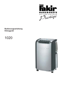 Bedienungsanleitung Fakir 1020 Klimagerät