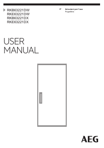 Manuale AEG RKB63221DW Frigorifero