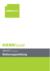 Bedienungsanleitung Hannspree SN14T71 Tablet