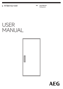 Manual AEG RTB81521AW Refrigerator