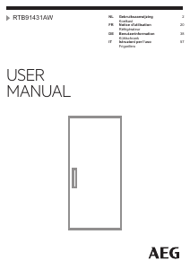 Manuale AEG RTB91431AW Frigorifero