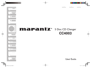 Handleiding Marantz CC4003 CD speler