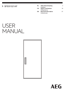 Mode d’emploi AEG SFE81021AF Réfrigérateur