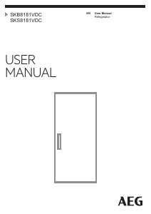 Manual AEG SKB8181VDC Refrigerator