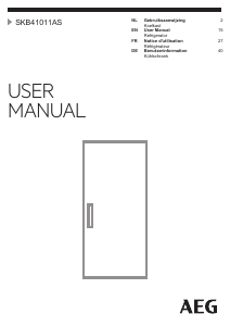 Manual AEG SKB41011AS Refrigerator